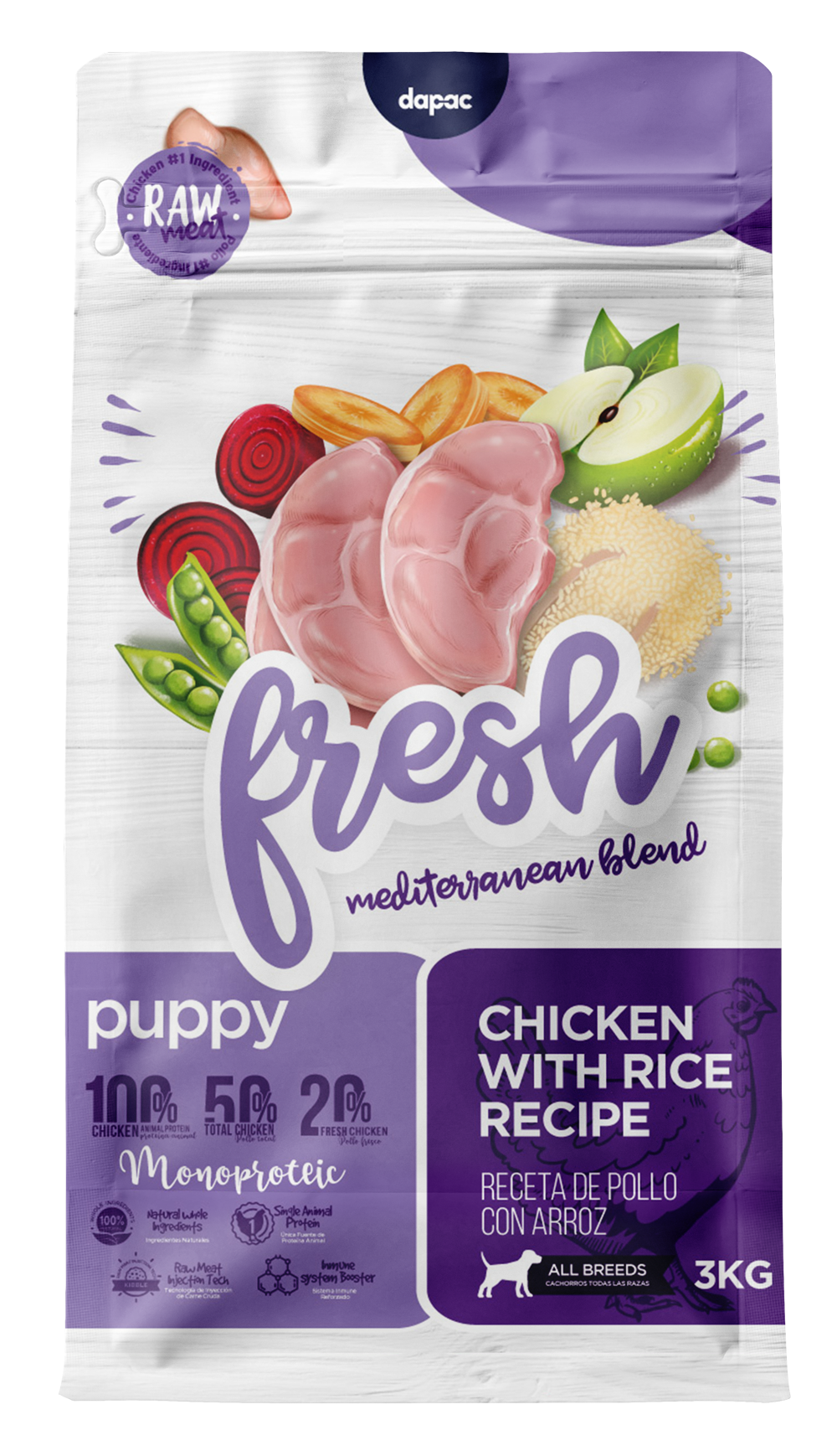 Alimento para cachorros.